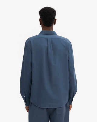 COLORFUL STANDARD ORGANIC BUTTON DOWN SHIRT PETROL BLUE