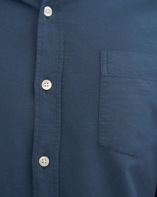 COLORFUL STANDARD ORGANIC BUTTON DOWN SHIRT PETROL BLUE