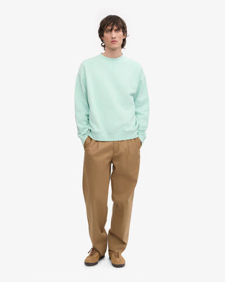 COLORFUL STANDARD ORGANIC OVERSIZED CREW LIGHT AQUA