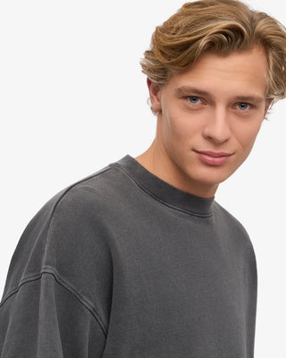 COLORFUL STANDARD ORGANIC OVERSIZED CREW FADED BLACK