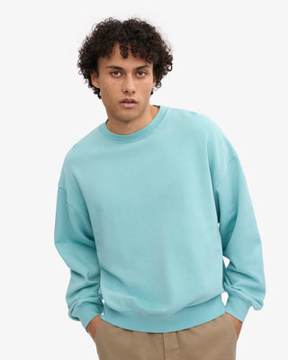 COLORFUL STANDARD ORGANIC OVERSIZED CREW TEAL BLUE