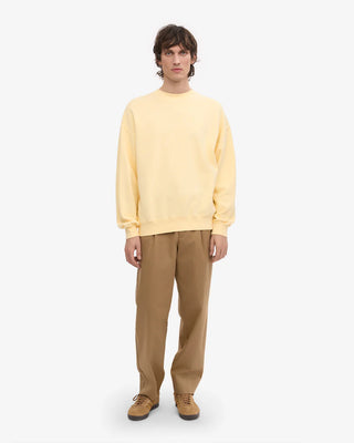 COLORFUL STANDARD ORGANIC OVERSIZED CREW SOFT YELLOW