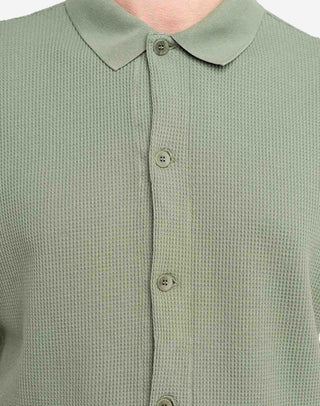 OLOW CHEECH POLO GREEN SAUGE