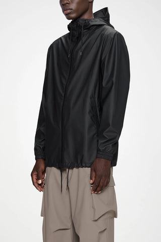 RAINS STORM BREAKER JACKET BLACK 18370