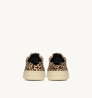 AUTRY MEDALIST LOW LEOPARD BLACK PONY HAIR - AULWJA04