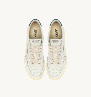 AUTRY MEDALIST LOW  WHITE MALLARD BLUE LEATHER - AULMLL29