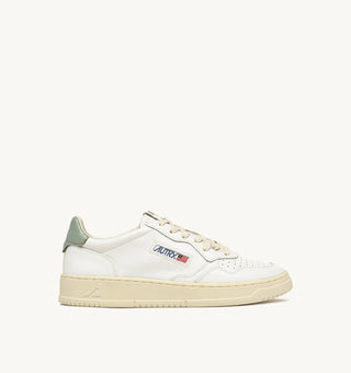 AUTRY MEDALIST LOW  WHITE SEAGREEN LEATHER - AULMLL11