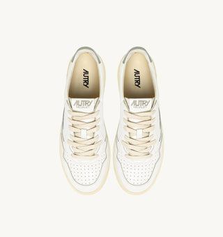 AUTRY MEDALIST LOW  WHITE SEAGREEN LEATHER - AULMLL11