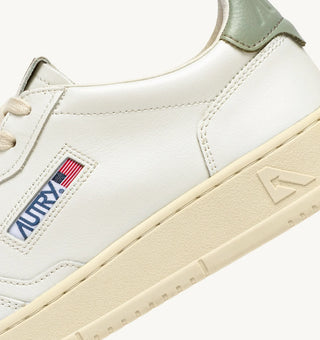 AUTRY MEDALIST LOW  WHITE SEAGREEN LEATHER - AULMLL11
