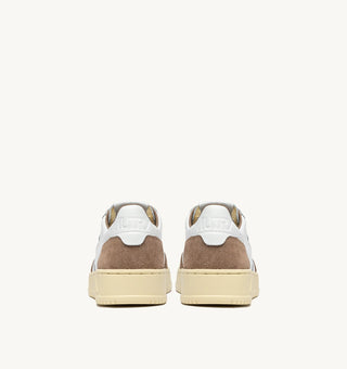 AUTRY MEDALIST LOW WHITE LEATHER ANTELOPE SUEDE - AULMFT02
