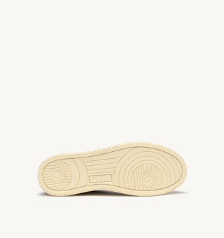 AUTRY MEDALIST LOW  WHITE LEATHER SMOKE GREEN SUEDE - AULMFT21