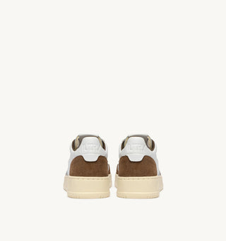 AUTRY MEDALIST LOW  WHITE LEATHER TOBACCO SUEDE - AULMFT17