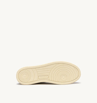 AUTRY MEDALIST LOW  WHITE LEATHER TOBACCO SUEDE - AULMFT17