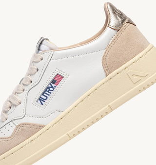 AUTRY MEDALIST WHITE GOLD LEATHER - AULWLS75