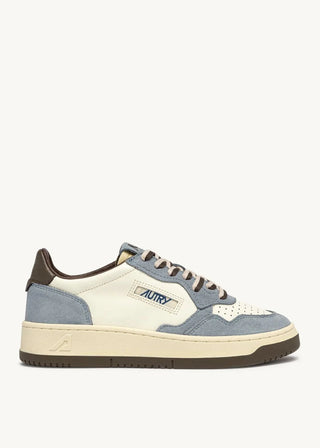 AUTRY MEDALIST LOW CHOCOLATE CHIP SKY LEATHER - AULMBW06