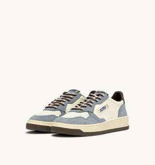 AUTRY MEDALIST LOW CHOCOLATE CHIP SKY LEATHER - AULMBW06