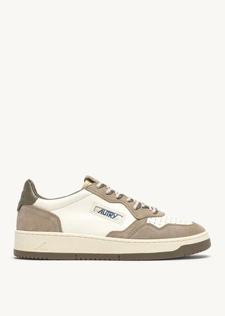 AUTRY MEDALIST LOW COVERT GREEN LICORICE LEATHER - AULMBW07