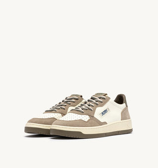 AUTRY MEDALIST LOW COVERT GREEN LICORICE LEATHER - AULMBW07