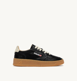 AUTRY MEDALIST LOW BLACK MARSHMALLOW LEATHER - AULMBD04