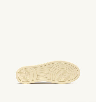 AUTRY MEDALIST LOW  WHITE LEATHER BRONZE GREEN SUEDE - AULMLS17