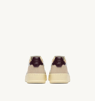 AUTRY MEDALIST LOW  WHITE LEATHER BRONZE GREEN SUEDE - AULMLS18