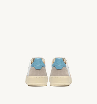 AUTRY MEDALIST LOW  WHITE FORGET LEATHER/BEIGE SUEDE - AULMLS12