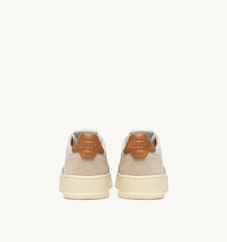 AUTRY MEDALIST LOW  WHITE LEATHER LION SUEDE - AULMLS16