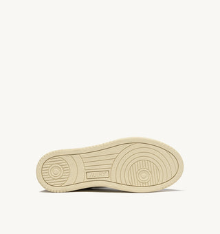AUTRY MEDALIST LOW  WHITE  PEACH LEATHER/BEIGE SUEDE - AULWLS13
