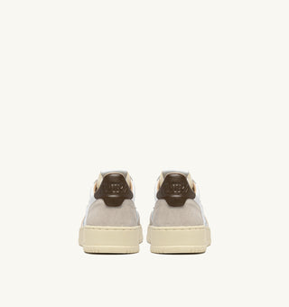 AUTRY MEDALIST LOW  WHITE TEAK LEATHER/BEIGE SUEDE - AULMLS15