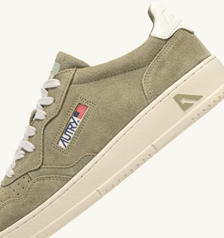 AUTRY MEDALIST LOW GRAY GREEN WHITE SUEDE AULMUH09