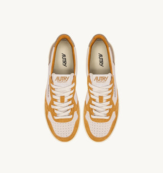 AUTRY MEDALIST LOW SUEDE ANTILOPE WHITE BROWN - AULMTS24