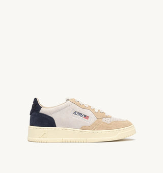 AUTRY MEDALIST LOW SUEDE WHITE SAND BLUE SPACE - AULMTS29