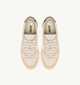 AUTRY MEDALIST LOW SUEDE WHITE SAND BLUE SPACE - AULMTS29