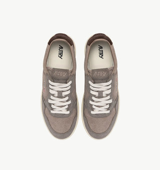 AUTRY MEDALIST LOW  TRICOLOR TAUPE TERRACOTA SUEDE - AULMTS41