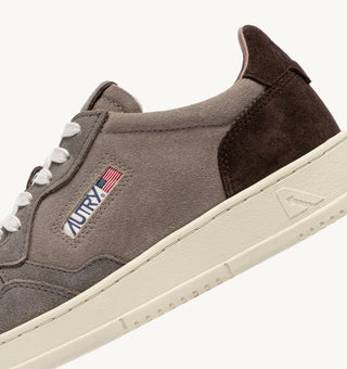 AUTRY MEDALIST LOW  TRICOLOR TAUPE TERRACOTA SUEDE - AULMTS41