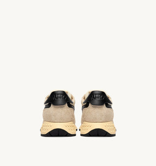 AUTRY REELWIND ECRU BLACK NYLON SUEDE - WWLMUT60
