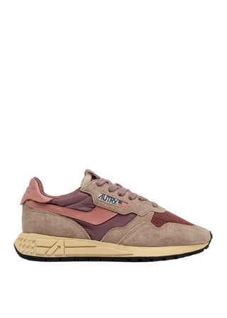 AUTRY REELWIND NYLON SUEDE LEATHER ROSE DESERT SAND - WWLWUT30