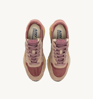 AUTRY REELWIND NYLON SUEDE LEATHER ROSE DESERT SAND - WWLWUT30