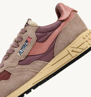 AUTRY REELWIND NYLON SUEDE LEATHER ROSE DESERT SAND - WWLWUT30