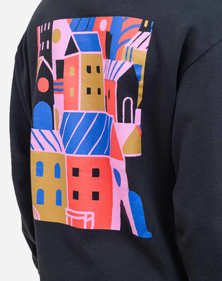 OLOW CITY SWEATSHIRT CARBON BLACK