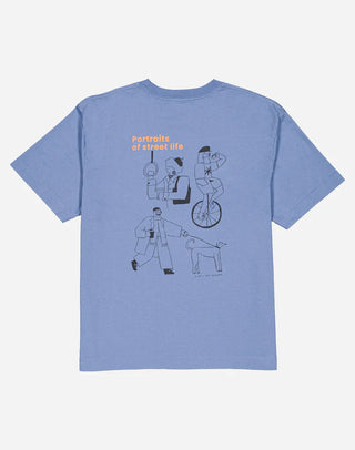 OLOW PEOPLE T-SHIRT AZURE BLUE
