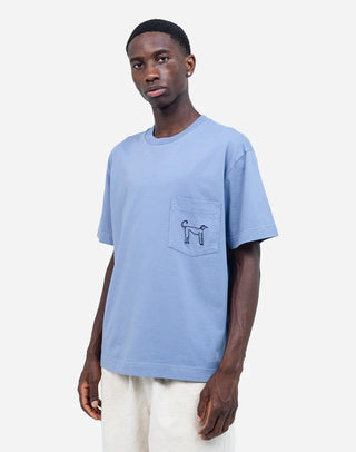 OLOW PEOPLE T-SHIRT AZURE BLUE