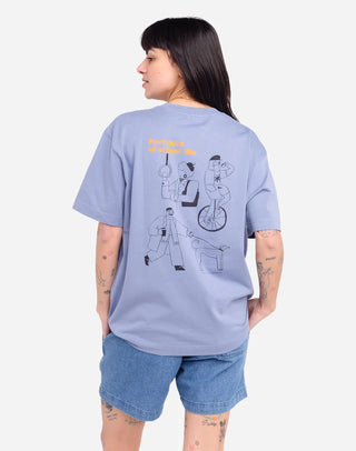OLOW PEOPLE T-SHIRT AZURE BLUE